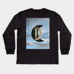 On The Stage - Surreal/Collage Art Kids Long Sleeve T-Shirt